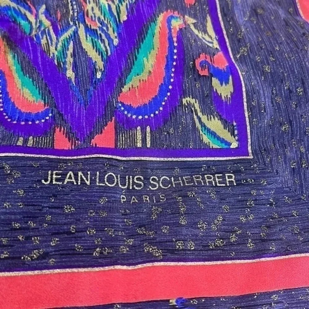 Jean Louis Scherrer Paris’ Silk Scarf